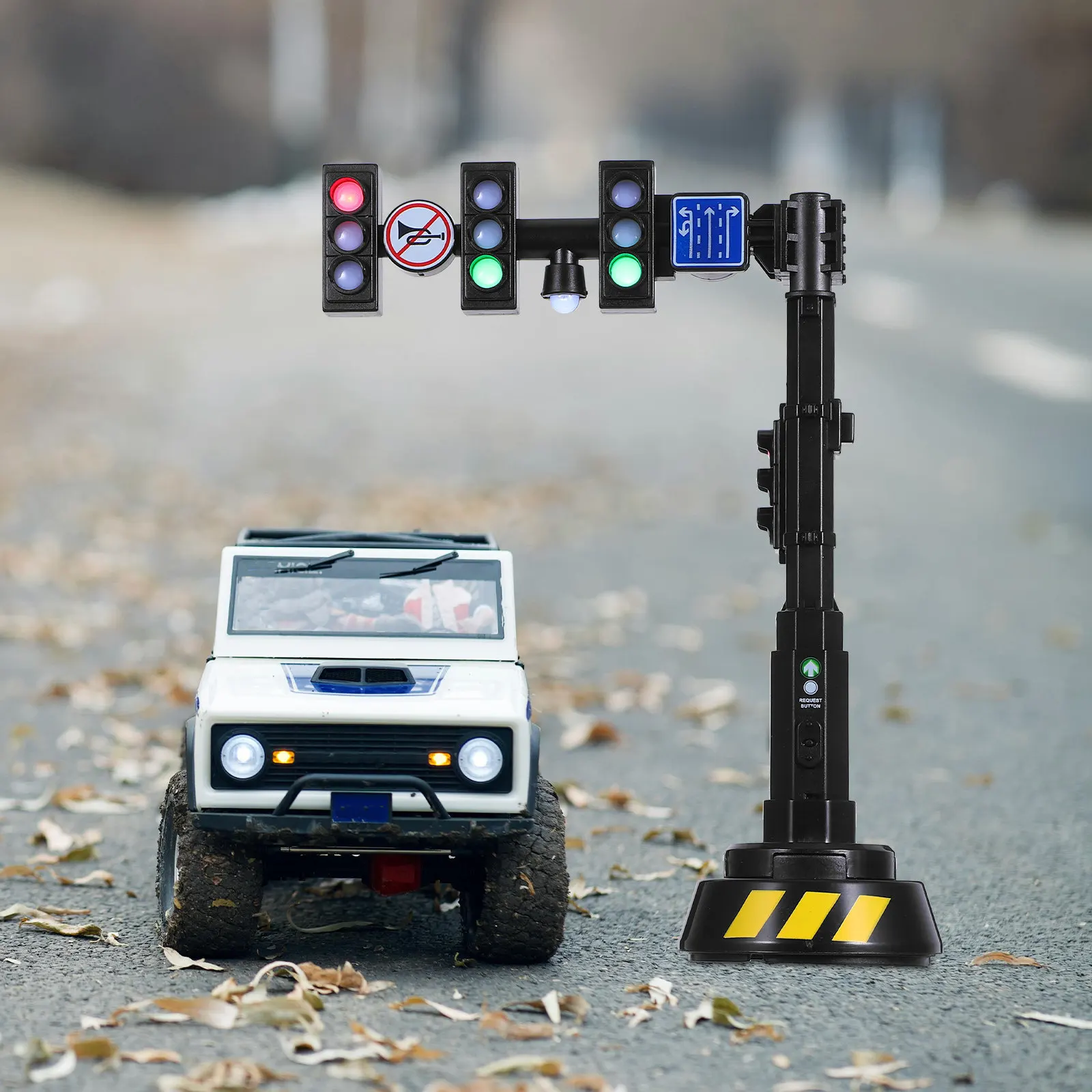 Simulation Traffic Light Realistic Sound Light Early Education Role Playing Signal Lamp Mini Decor Traffic Toys