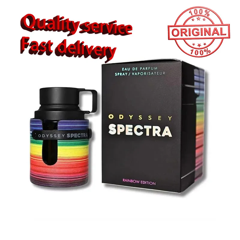 

100ml Original Arab Perfumes Odyssey Spectra Rainbow Edition for Unisex Eau De Parfum Spray Lasting Amber Wood Fragrance Present