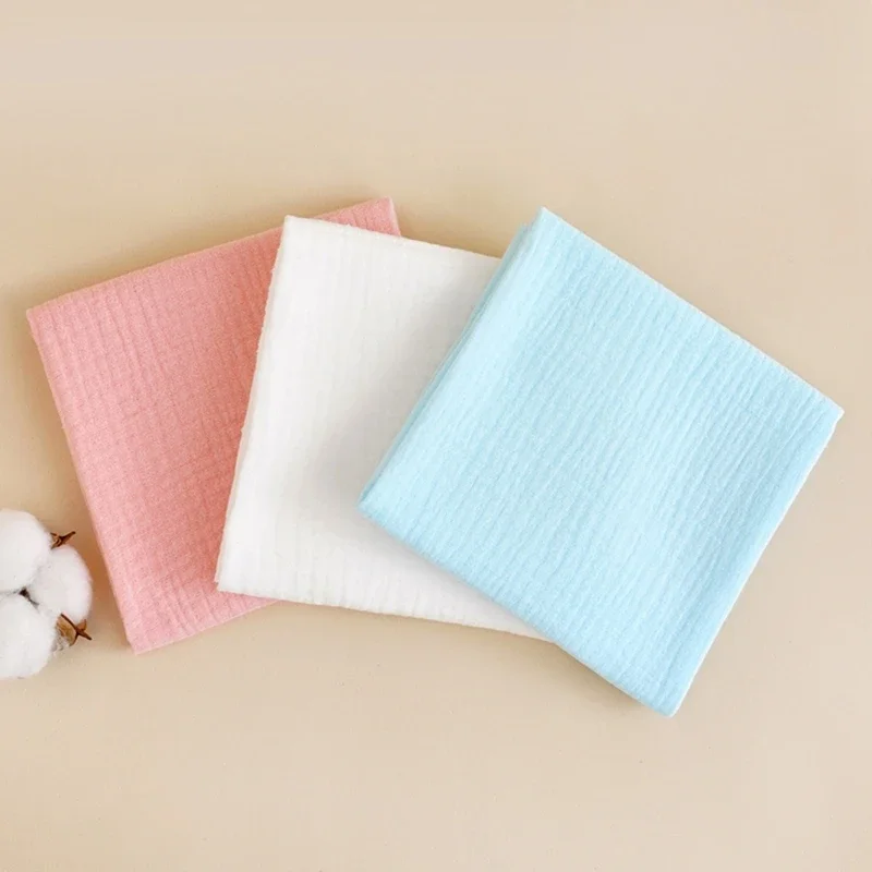 8Pcs Cotton Baby Gauze Diapers For Newborn Baby Nappy Changing 43x45cm Washable Reusable Double Layer Soft Baby Diapering Towels