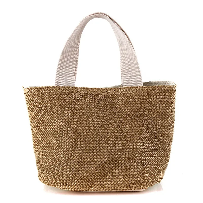 Women's Handmade Bohemian Straw Rattan Bag - Woven Summer Beach Crossbody Bag, Messenger Bucket Shoulder Handbag S954297afb7ca434f96b99696db5d0cefp