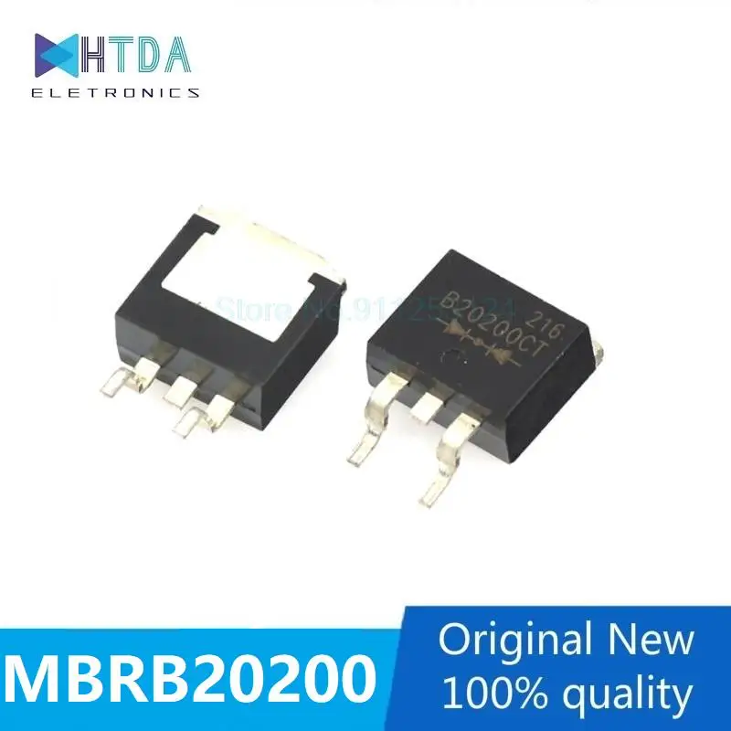 5 pz/lotto MBRB20200CT B20200CT B20200G TO263 In Magazzino