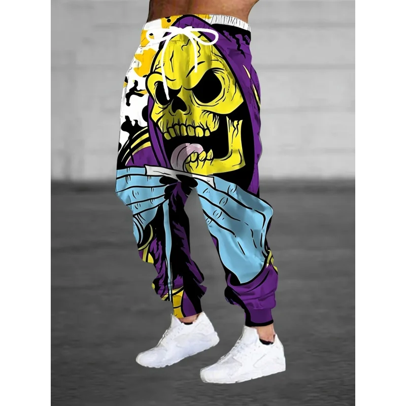 2026 Pantaloni alla moda da uomo nuovi Halloween stampati Pantaloni sportivi per il tempo libero ad asciugatura rapida Abbigliamento da corsa all'aperto, Spogliatoio quotidiano