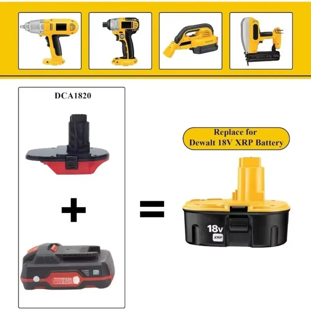 

Battery Adapter for Lidl Parkside x20v Team Lithium Battery Converter To Dewalt 18v Cordless Drill Tool (Only Adapter)