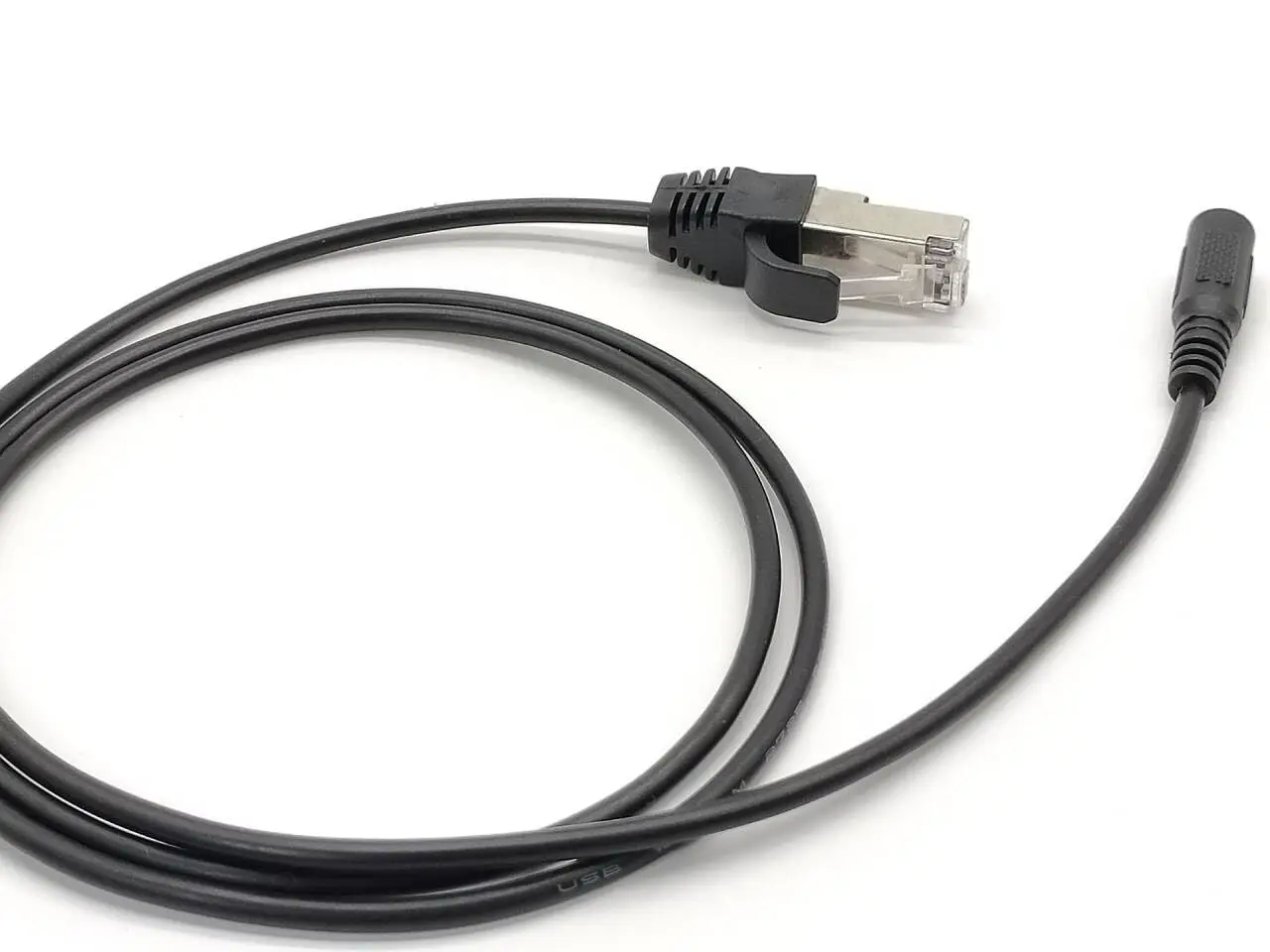 RJ45 to 3.5mm Audio Cable, Ethernet Male to Mini Female Jack Adapter Cord 3.5mm AUX Cable for Headphone, Speaker, PC - 1M/3.3ft