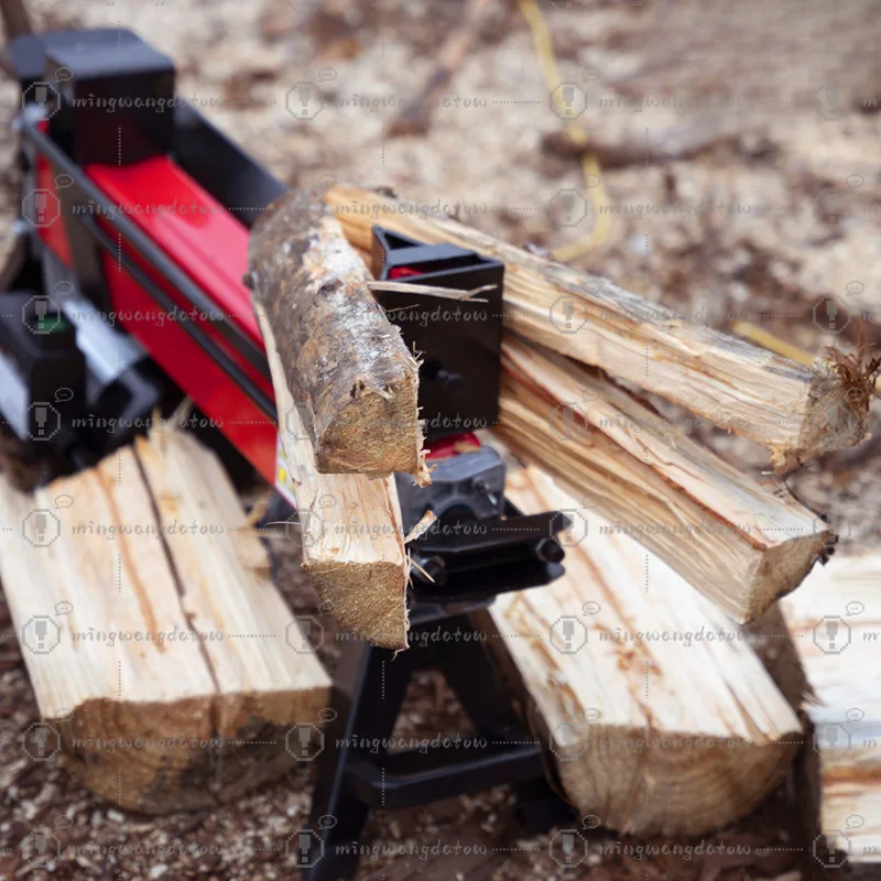 HLS4T/6T/8T Electric Log Splitter, 4/6/8 Ton Hydraulic Wood Splitter, Max 400mm Diameter, 220V Home Firewood Cutter