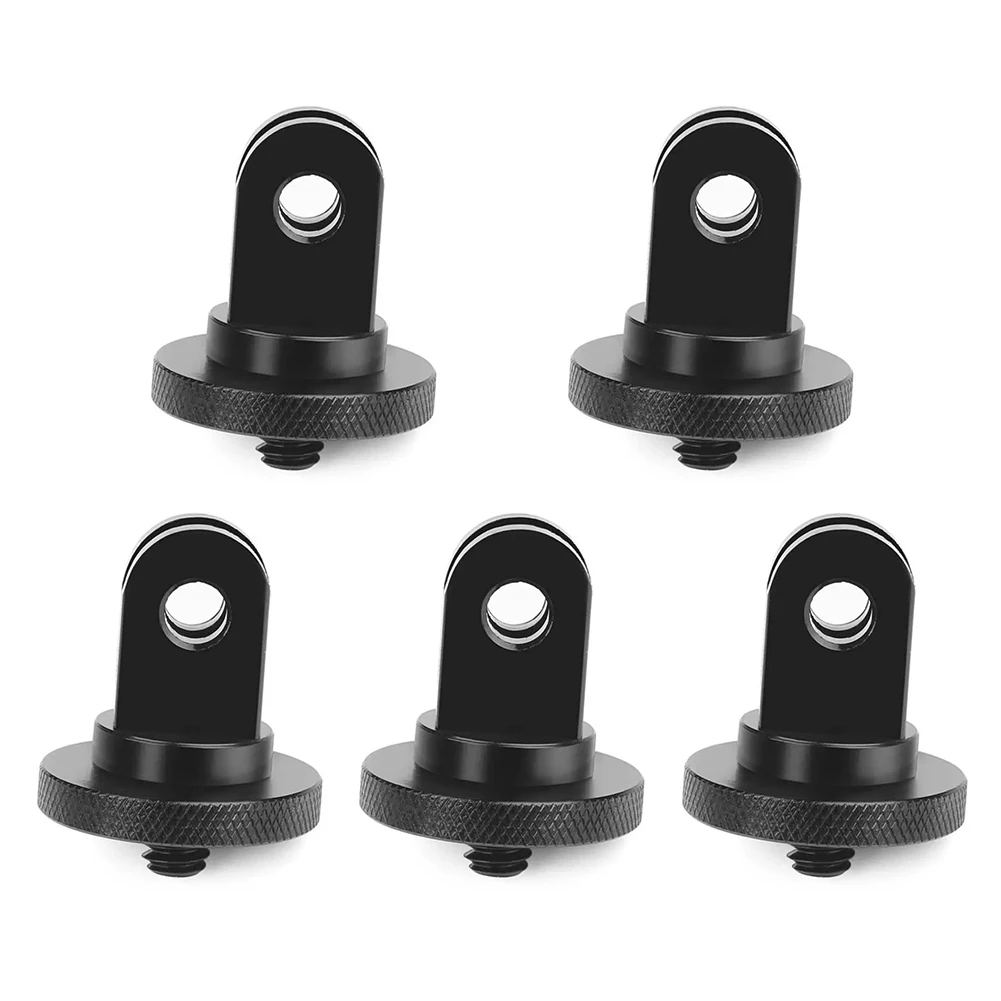 5 pezzi in lega di alluminio 1/4 vite adattatore per treppiede per fotocamera adattatore convertitore per montaggio su treppiede per GoPro Hero/Sony/Insta360 X3 Action Camera