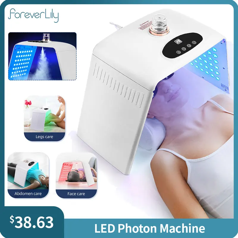 Hidratação e Hidratação Cuidados Com A Pele Máquina, 145LED Photon Beleza Máquina, Nano Spray, Spa