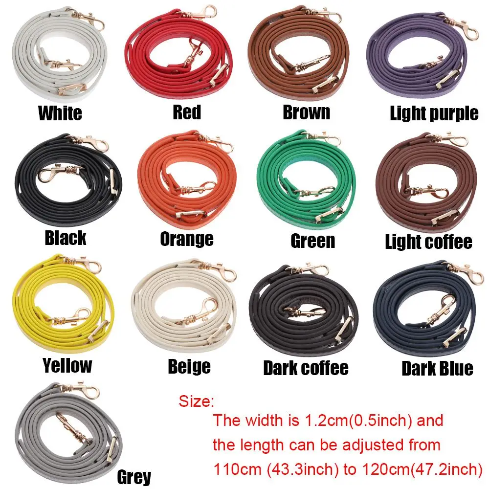120cm Length Detachable Crossbody Replacement Handbag Belts Shoulder Bags Accessories Leather Strap Purse Handle