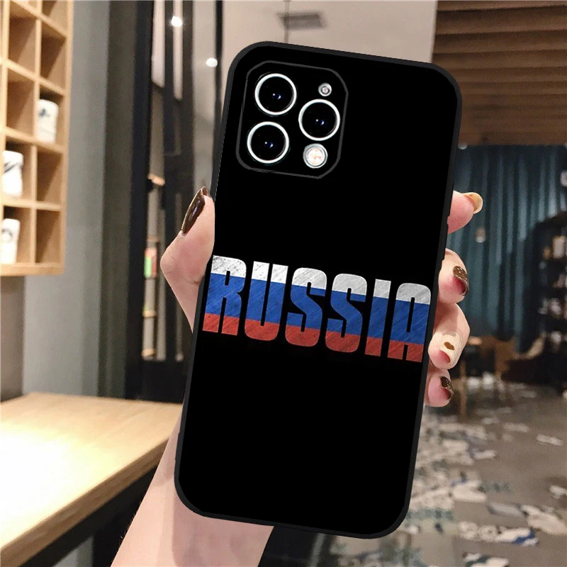 Russia Flag Phone Case For iphone 17 Pro Max Air 17 16 15 14 13 Pro Max 15 16 Pro 15Plus