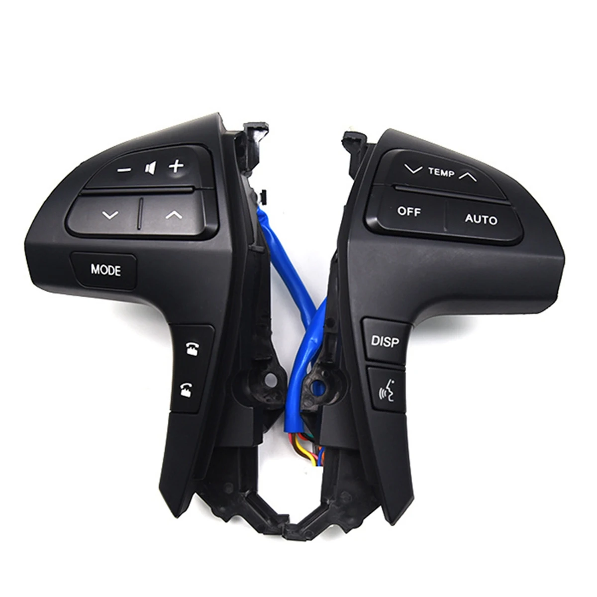 T-Top-Rated-2PCS 84250-0K020 الفضة عجلة القيادة زر التحكم الصوتي مع بلوتوث لتويوتا هايلاندر 2009-2012 2011-2013