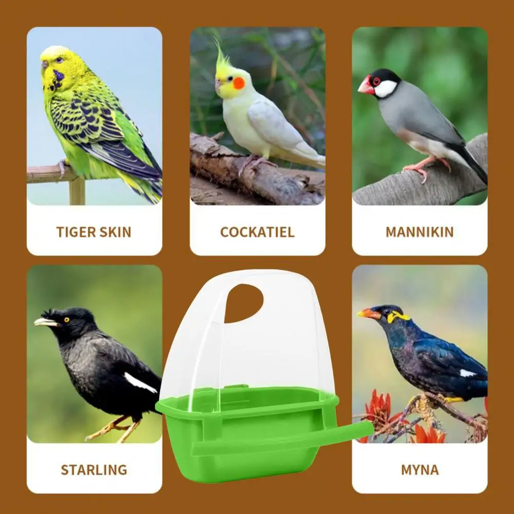 Easy-to-install Bird Feeder Dual-purpose Bird Feeder with Perch Watering Bowl for Parrots Easy Installation for Food for Food