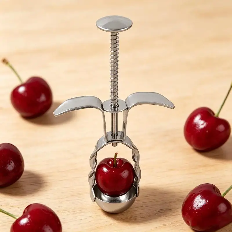 Hot Stainless Steel Cherry Olive Pitter Red Dates Jujube Core Remover Tools Multipurpose Fruit Corer Pit Kitchen Gadget Tools