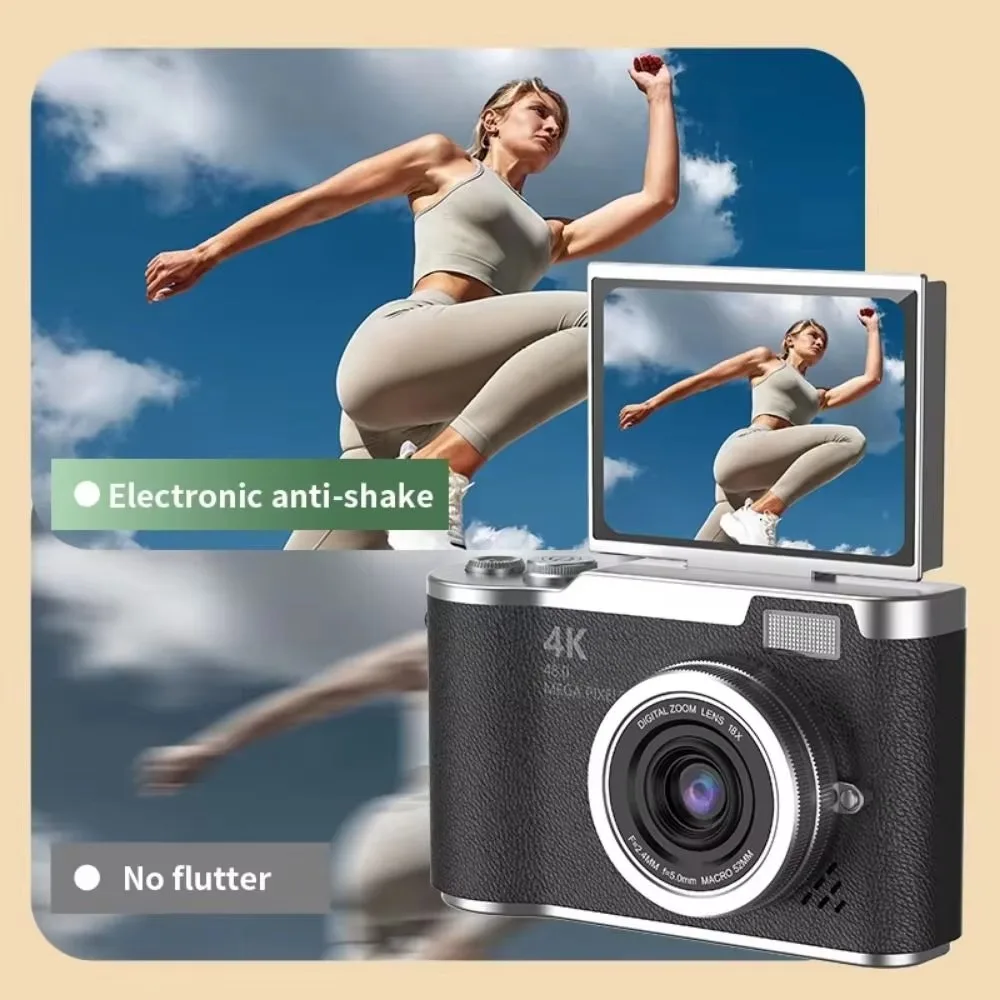 HD Display Digital Camera​​ ​​4K Resolution​​ ​​180° Flip Screen​​ ​​30X Zoom Camera​​ ​​Compact Size​ ​​30X Optical Zoom​​