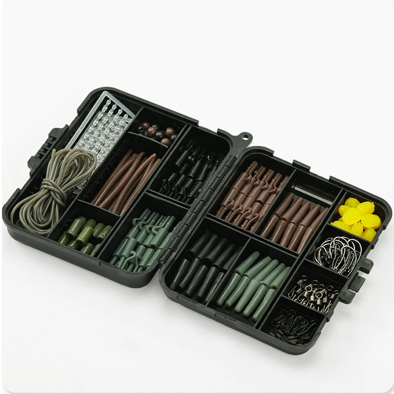 173PCS Angelgerät Zubehör Karpfen Angeln Rigs Swivel Snap Doppelseitige Stil Karpfen Angeln Rigs Karpfen – Detail 3