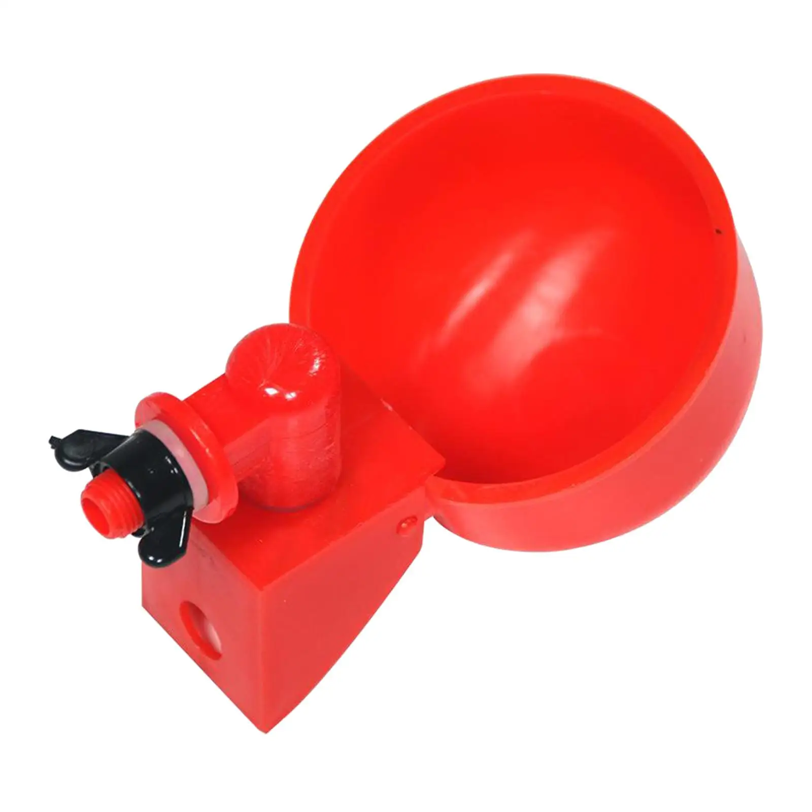 Automatic Chicken/Poultry /Waterers Watering Cups Bowls Red Plastic Backyards Chicken Flock Duck Bird Water Feeder