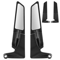 Aluminum Alloy Universal Blue Glass Wide Angle 1 Pair for 7/8\