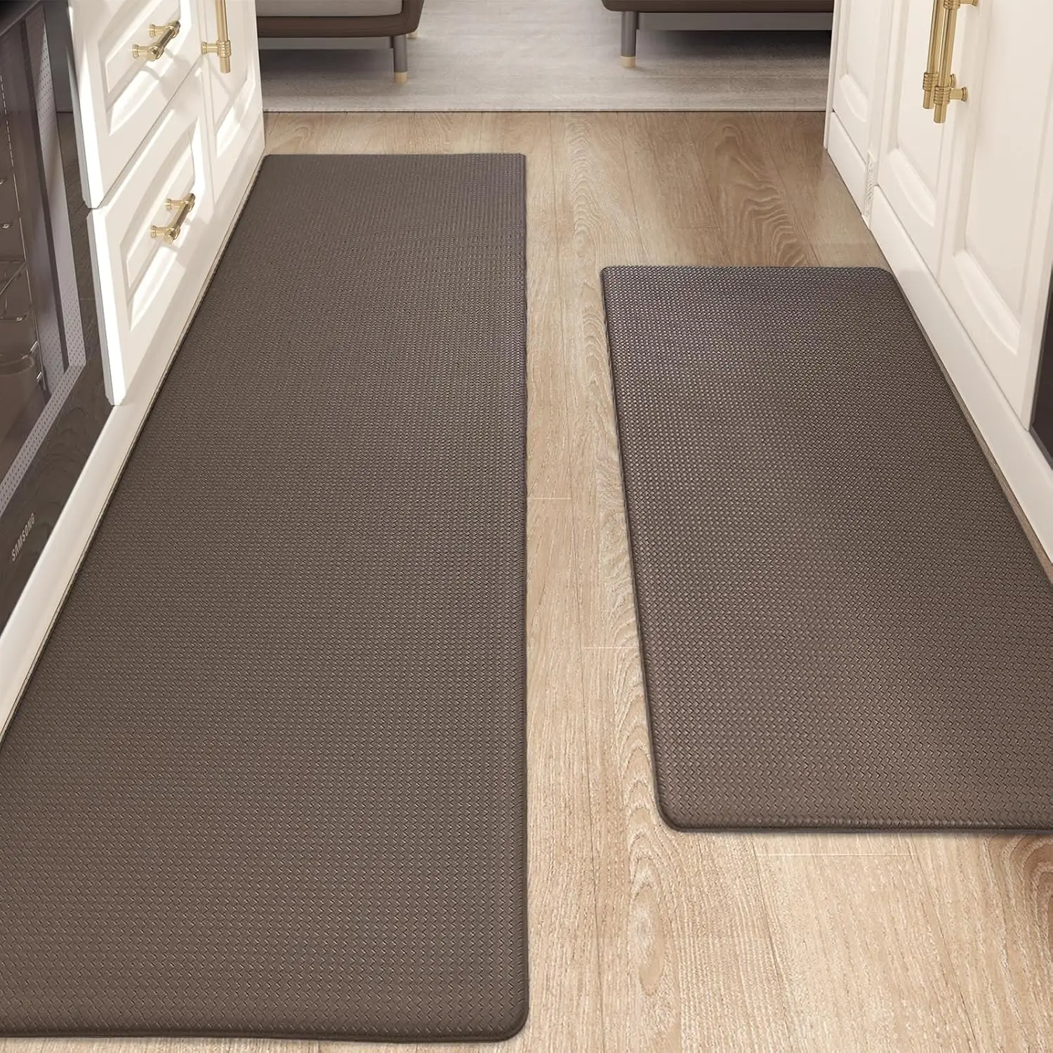 

Piece Kitchen Runner Rug Kitchen Floor Mat, Cushioned Anti Fatigue Kitchen Mat Non Skid Waterproof Comfort