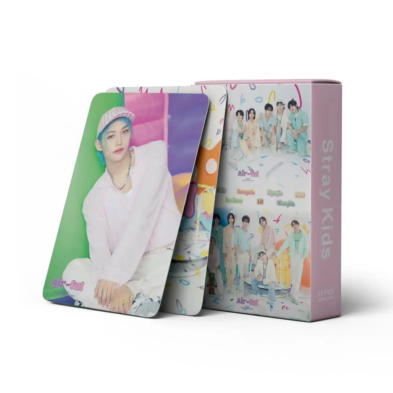 

55 шт./компл. KPOP SK Felix, новая альбомная карта SEASON'S GREETINGS 2024 "Air-ful" набор карточек с принтом фотокарт, коллекция фанатов