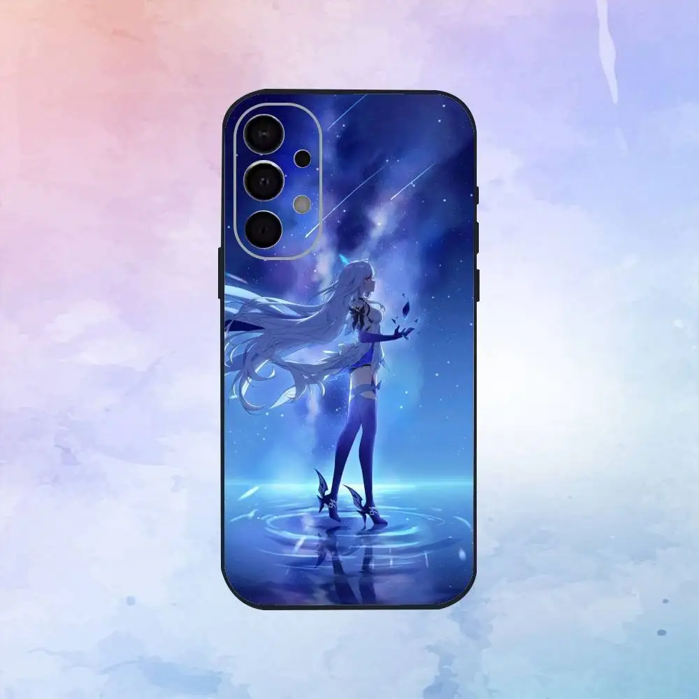 G-GENSHIN IMPACT S-Skirk Phone Case For Samsung S25,S24,S21,S22,S23,S30,Ultra,S20,Plus,Fe,Lite,Note,10,9,5G Black Cover #5