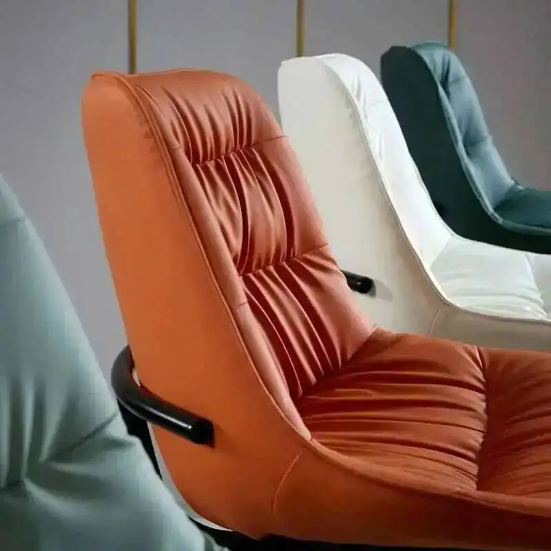 

Chairs for Bar Bar Furniture Scandinavia Leather Backrest Chair Modern Minimalist Designer Light Luxury Dining Room Bar Chair