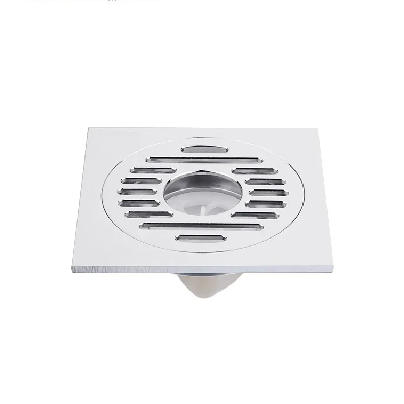 

All-copper deodorant floor drain bathroom shower room special hair anti-blocking and anti-reverse overflow