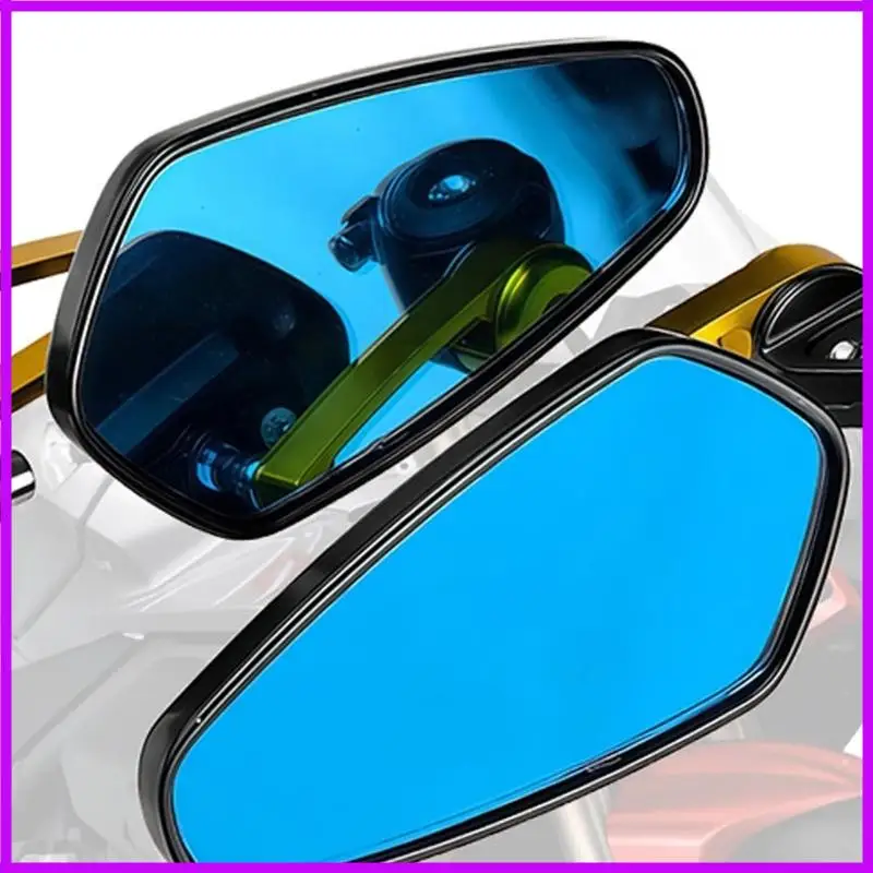 R9CC Universal Motorcycle Mirrors Adjustable Folding Handlebar End Mirror