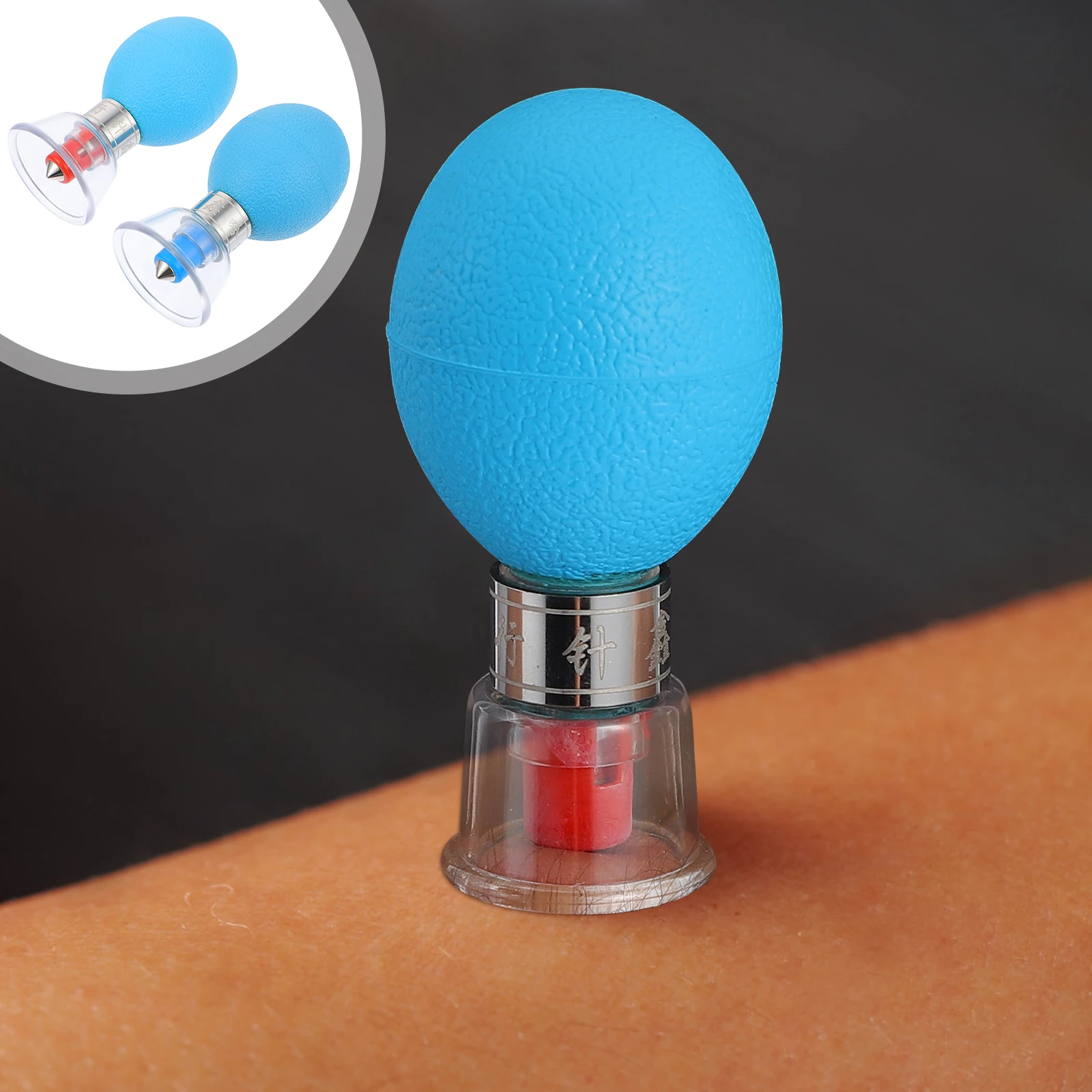 2 Stuks Vacuüm Cupping Cups Zuig Therapie Set Voor Achterbeen Massage Draagbare Lichaamsverzorging Apparaat Acupressuur Tool Huishoudelijke Cupping