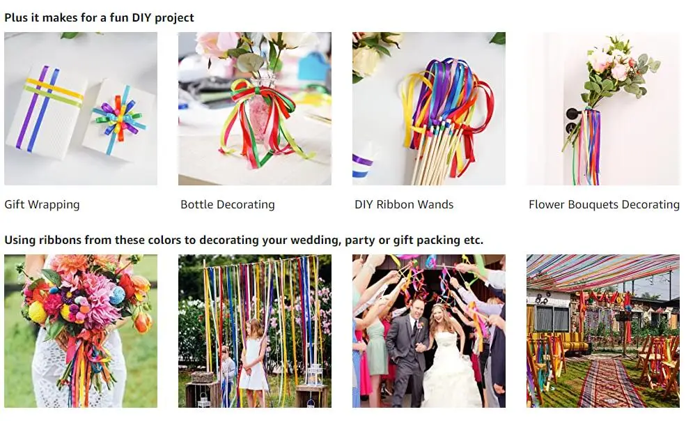 10 Yards solides Ripsband zum Basteln, Hochzeit, Blumen, Nähzubehör, Bastelband für Geschenkverpackungen, DIY-Haar-Accessoires – Detail 12