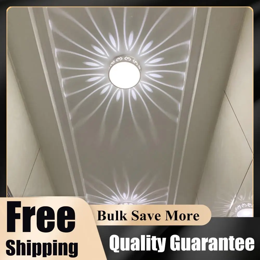 

LED Lighting Fixture Energy Saving Ceiling Fixture Protect Eyes Porch Light Easy Installation Brightness for Living Room