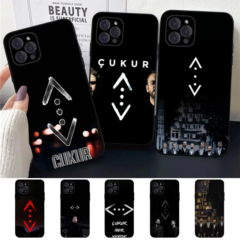 Turkey C-Cukur Show TV  Phone Case For Apple iPhone 15,14,13,12,11,XS,XR,X,8,7,Pro,Max,Plus,mini Silicone Black Cover