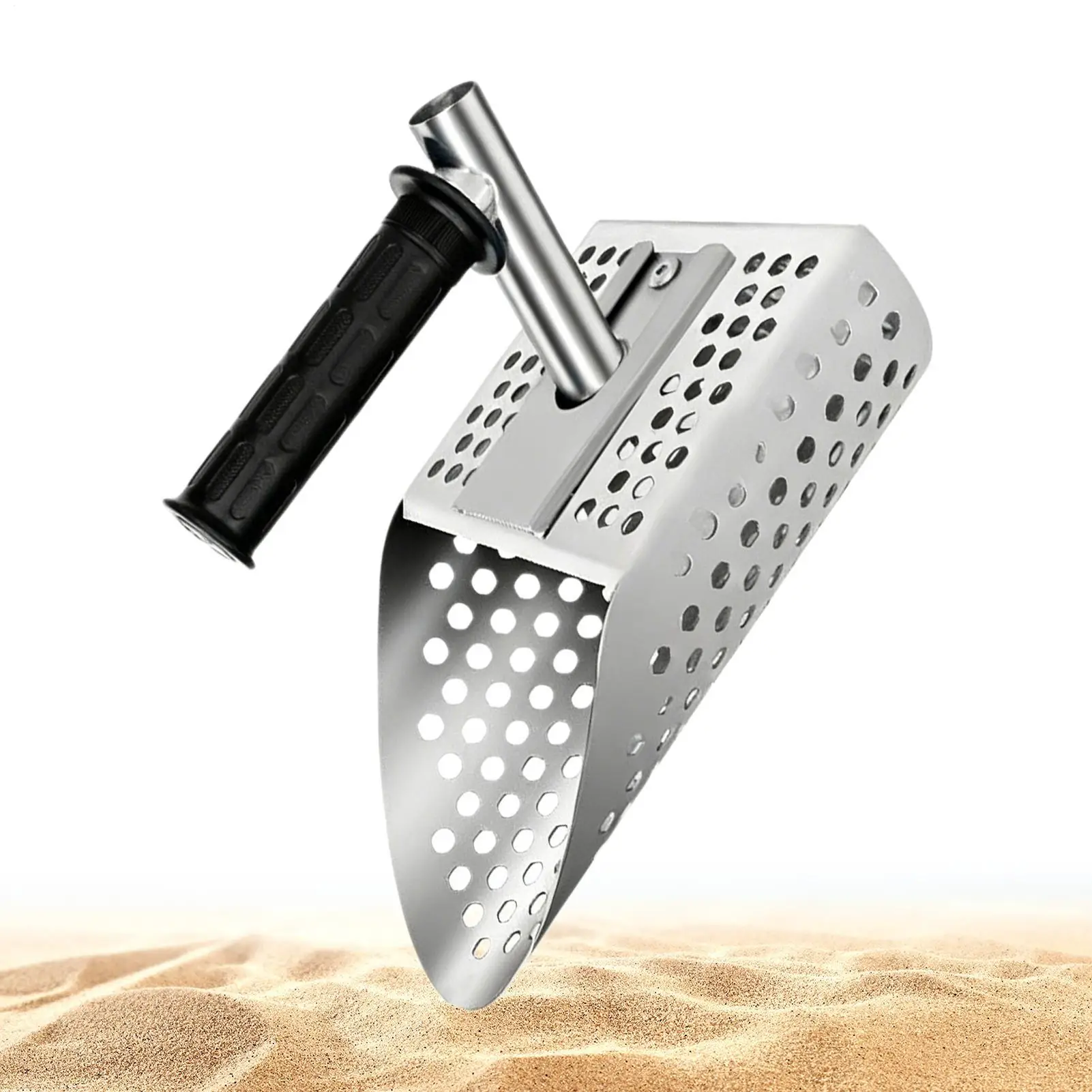 

Beach Sand Scoop Heavy-Duty Handheld Digging Tool Metal Detecting Shovel for Adults Hobbyists Enthusiast Archaeology Students
