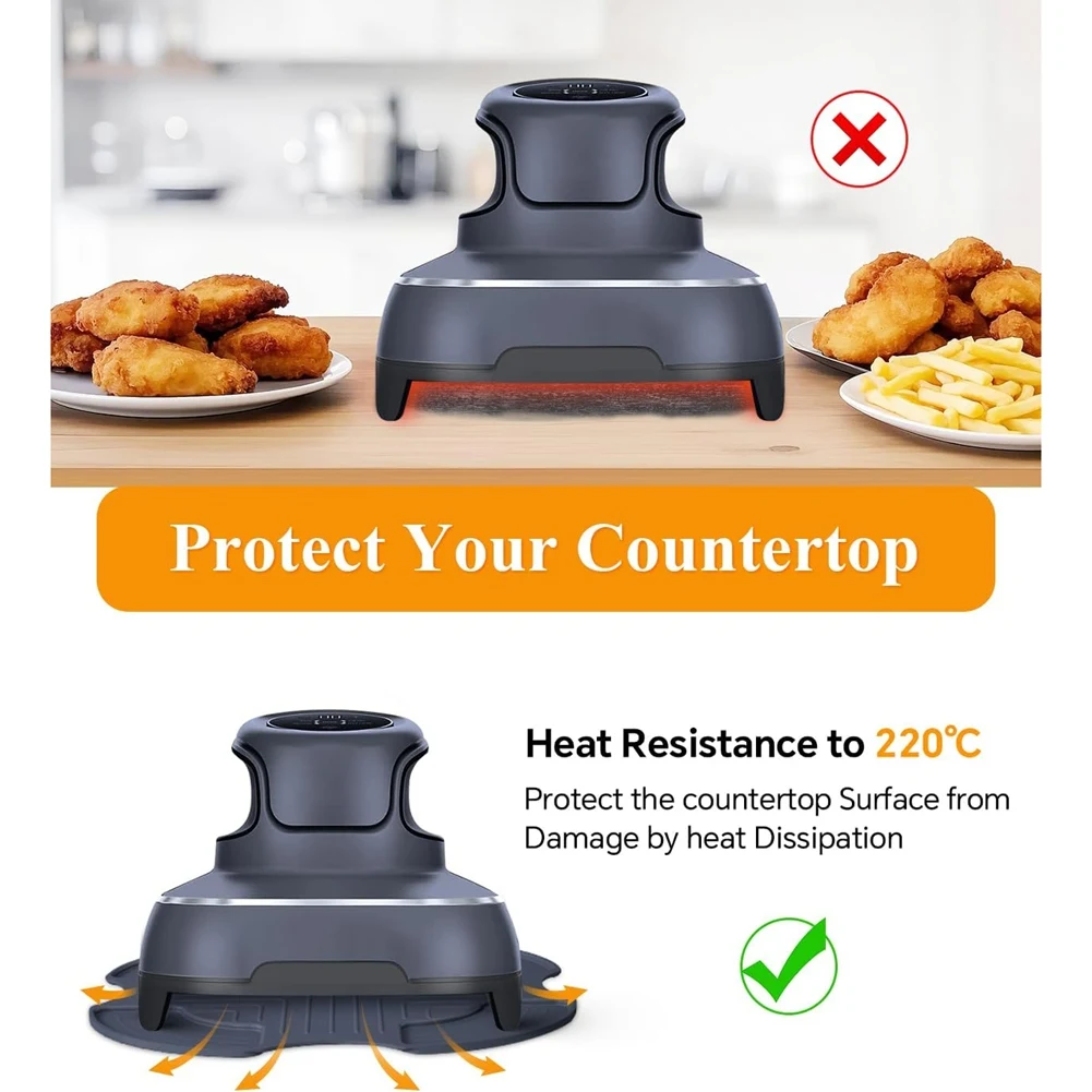 

ABXH 2 шт. силиконовые подушечки для фритюрницы для Ninja Crispi, термостойкие подушечки для горячих подушечек, папки для защиты столешниц от царапин A