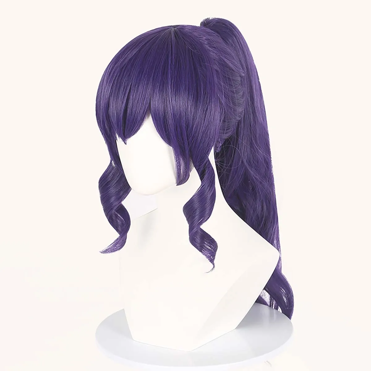 Women Project Sekai Colorful Stage Feat Asahina Mafuyu Purple Ponytail Cosplay Wig