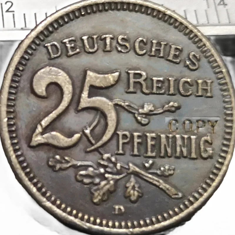 1908-D German 25 Pfennig Copy coin Type-6