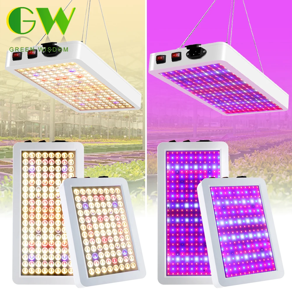 

LED Grow Light Full Spectrum Plant SMD2835 Grow Lamp with Veg and Bloom Double Switch Phytolamp for Indoor Plants Greenhouse