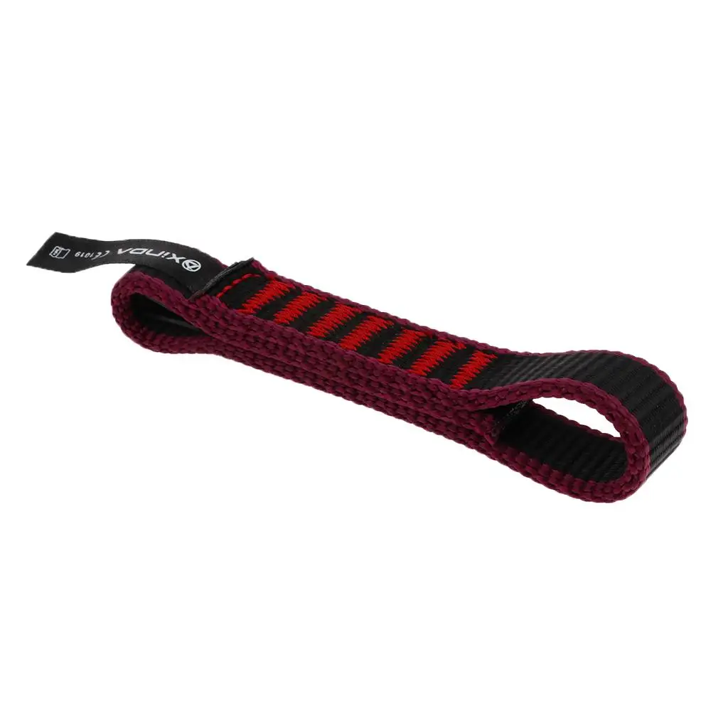 Quick Draw Nylon Sling Webbing Strap Carabiner Hardware Rope Lanyard for Mountaineering Accessories