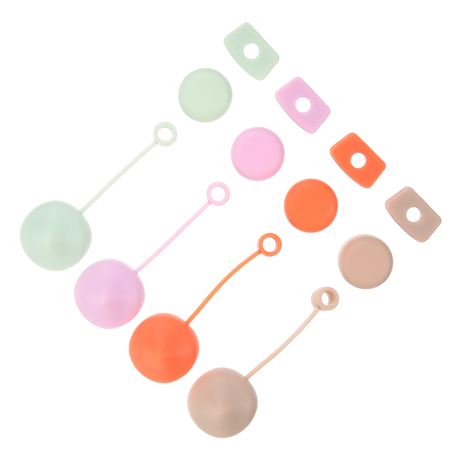 

4 set Silicone Straw Covers Mushroom Shaped Dustproof Leakproof Beige Kitchen Accessories Straw Plugs Caps