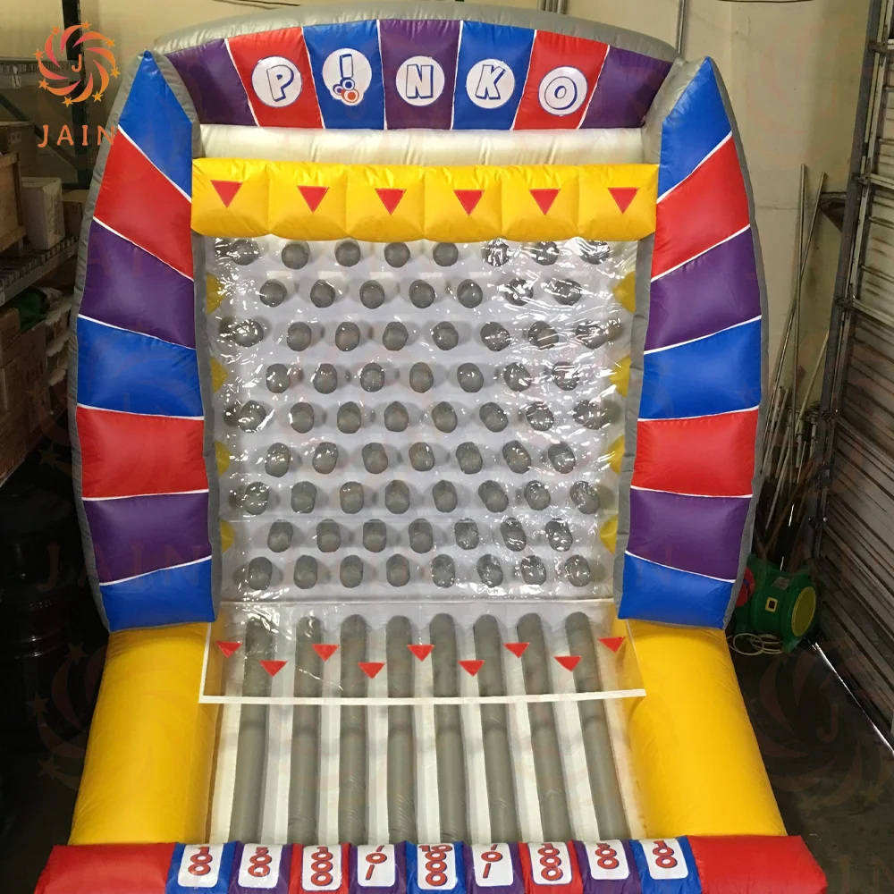 Giant Inflatable Pinball Maze Games Plinko Party Games For Kids And Adults PVC Tarpaulin Inflatable Carvinal Game With Blower