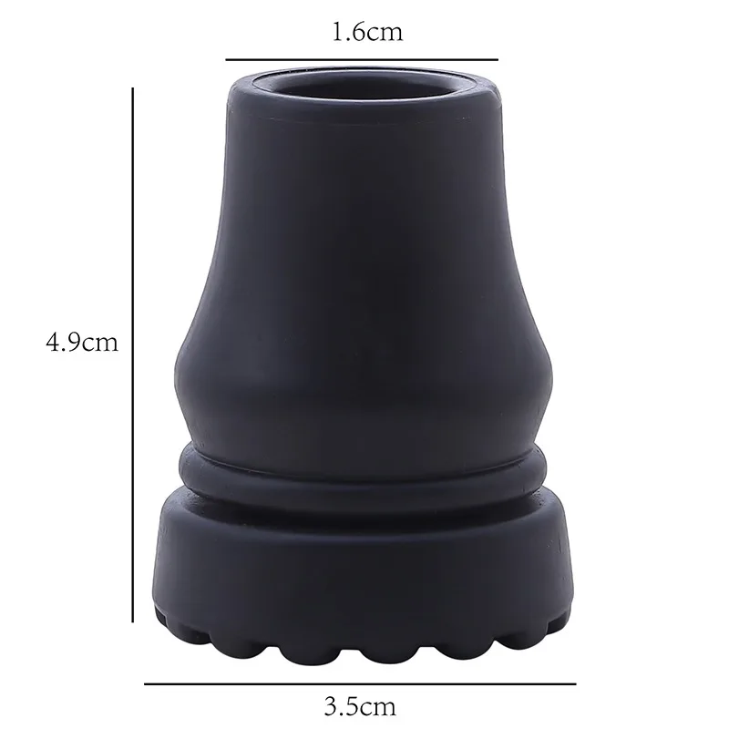 16-22mm Antiskid Walking Stick Crutch Cane Bottom Pads Cover Protector Climbing Hiking Trekking Pole Tip