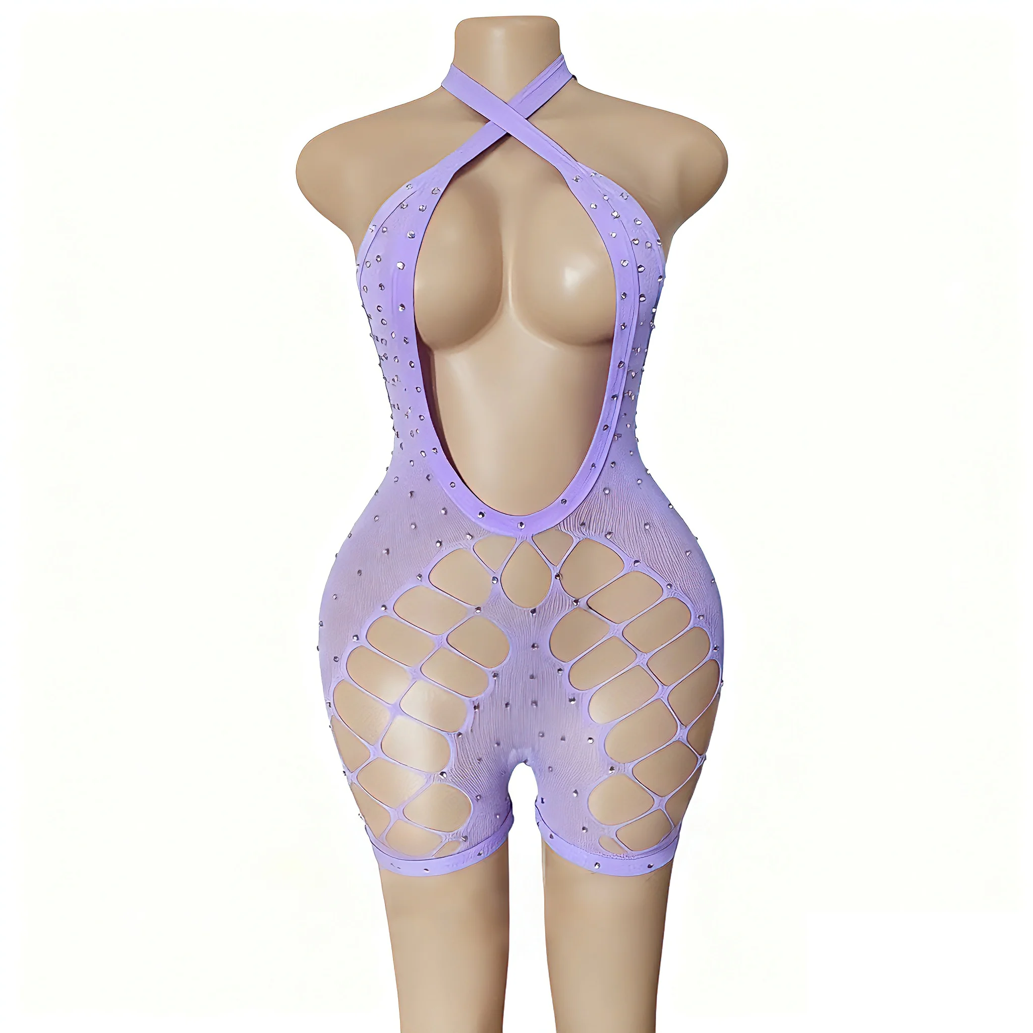 Porno Exotic Pole Dancing Wear Rhinestone Rave Night Club Stage Outfit Gogo\'s Dancer Stripper Outfits  Costumes Girl Bodysuits
