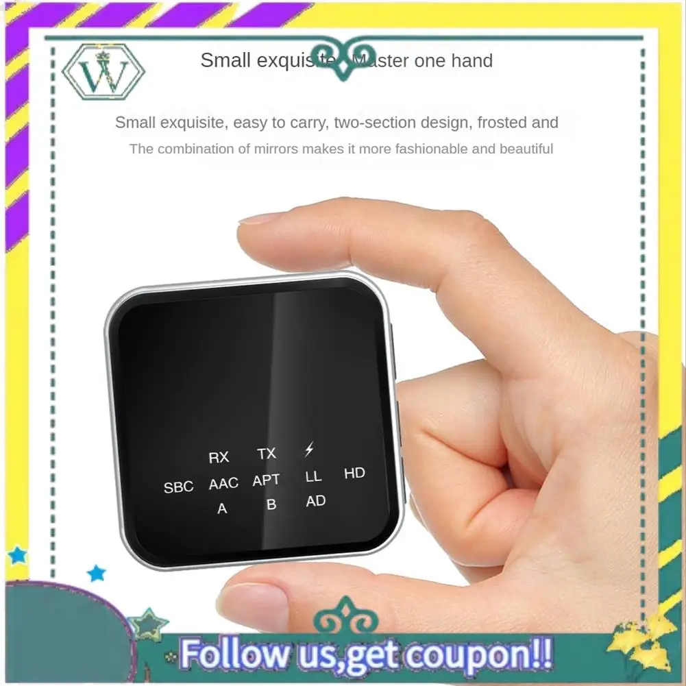 NUOVO 2 in 1 adattatore audio per auto per computer TV da 3,5 mm Bluetooth V5.2 RX + TX 250 MAH con cavo audio