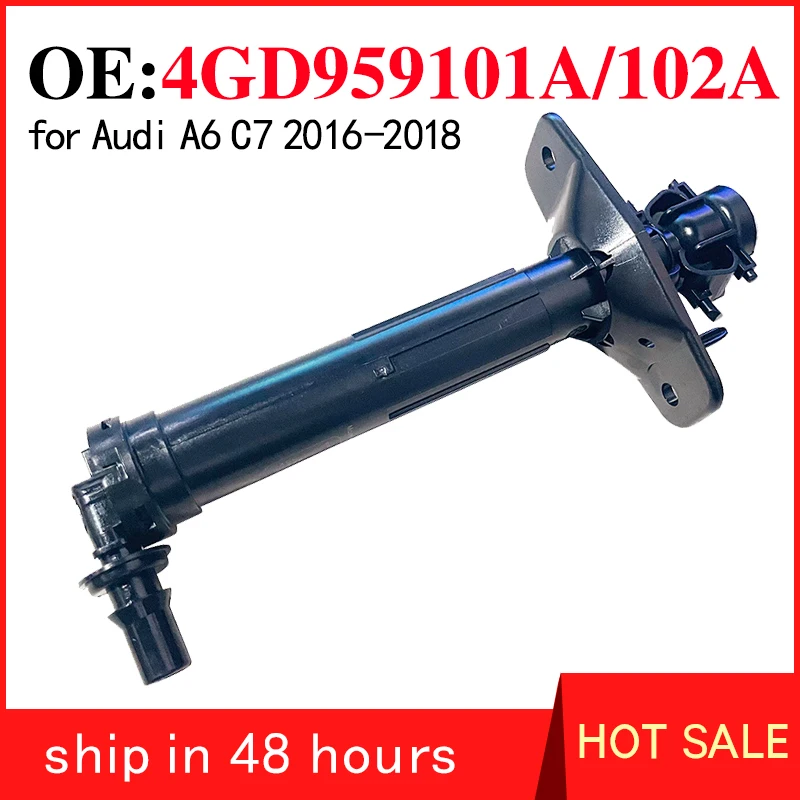 

4GD955101A 4GD955102A For Audi A6 C7 2016-2018 Cleaning Device for Headlight Nozzle of Car Headlights Spray Gun