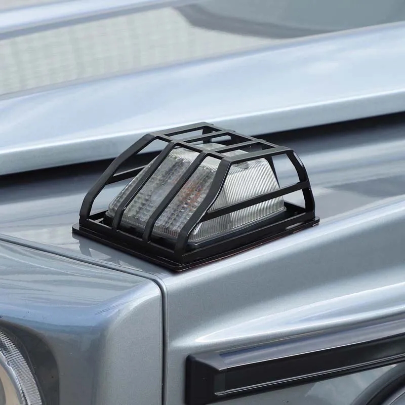 

Car Hood Indicator Light Cover Signal Light Protection Kit Decoration for Mercedes Benz G Class W463 2004-2018 Auto Accessories
