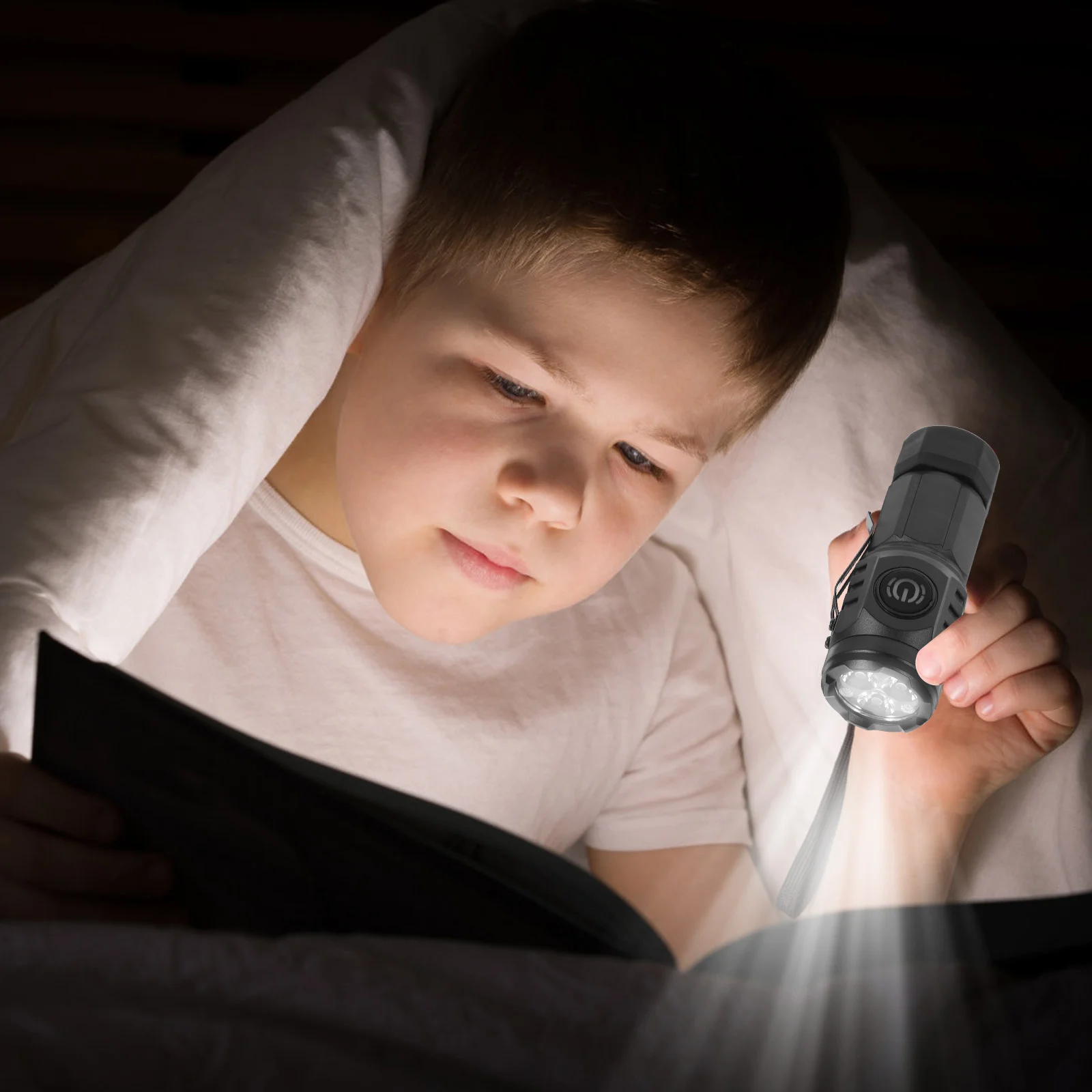 

Mini Flashlight Rechargeable Led Portable Outdoor Camping Emergency Light Compact Bright Small Torch For Hiking Travel Gear