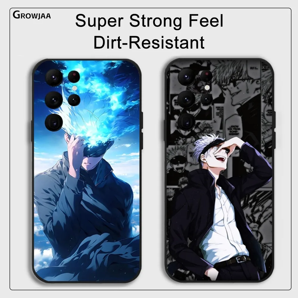 Jujutsu Kaisen G-Gojo S-Satoru Phone Case For Samsung Galaxy S25 S24 S22 S23 Ultra S21 S20 Plus 5G Protective Silicone Funda