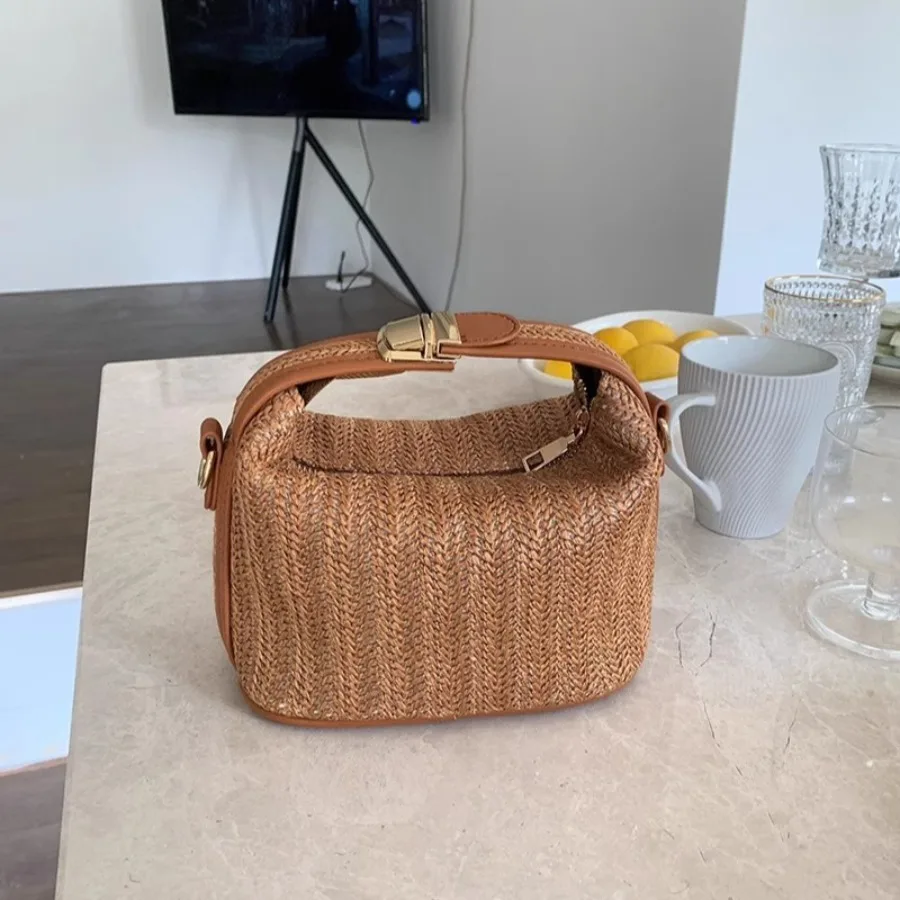 

【New style】2026 new summer portable straw woven bag all-match single-shoulder -body bag fashionable handbag woven bag women