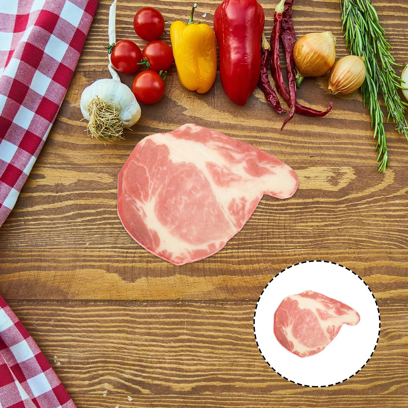

Высококачественный муляж говядины: реалистичный вид готового мяса для киносъемок, съемок, симуляций приготовления пищи, учебных пособий, натуральный стиль