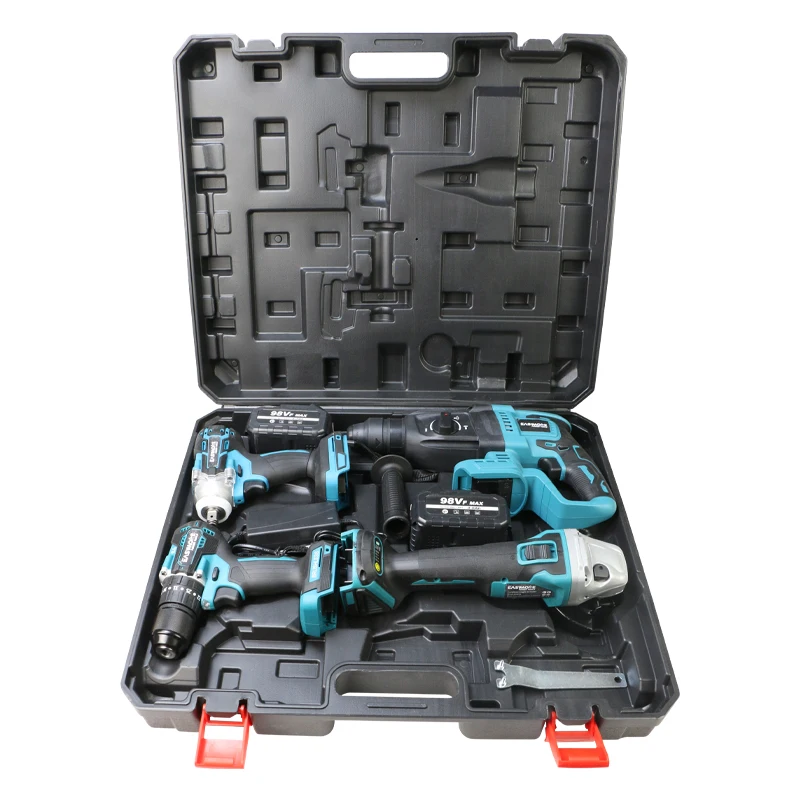 

Small Cordless Impact Drill Combo Kit Brushless Lithium Battery Power Electric Drill Set