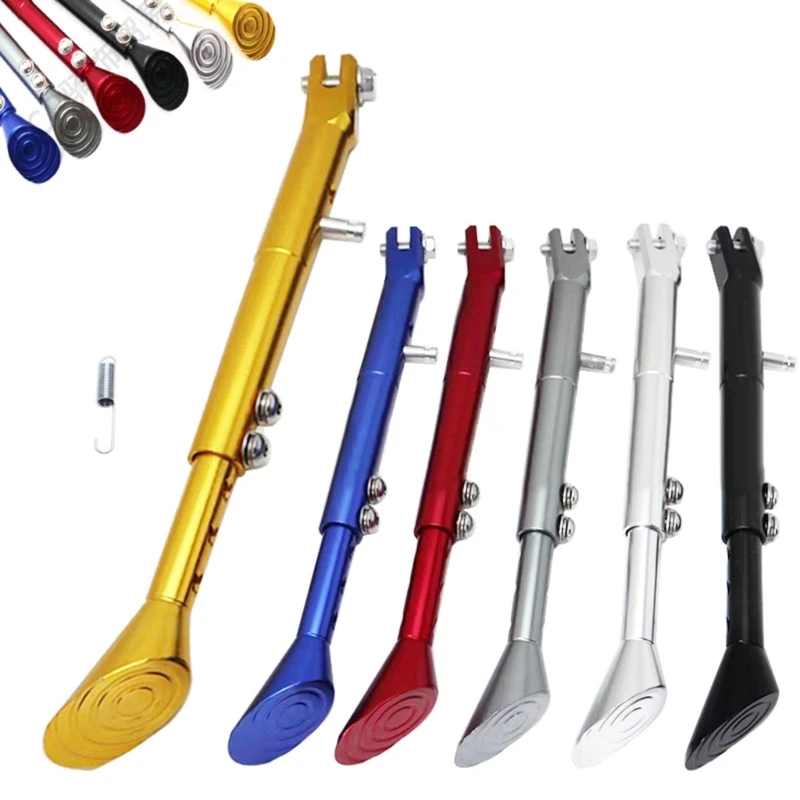 Aluminum Motorcycle Adjustable Kickstand Scooter Foot Side Support Stand Motorcycle Wheel Lift Stand Trail Stand Durable image 2