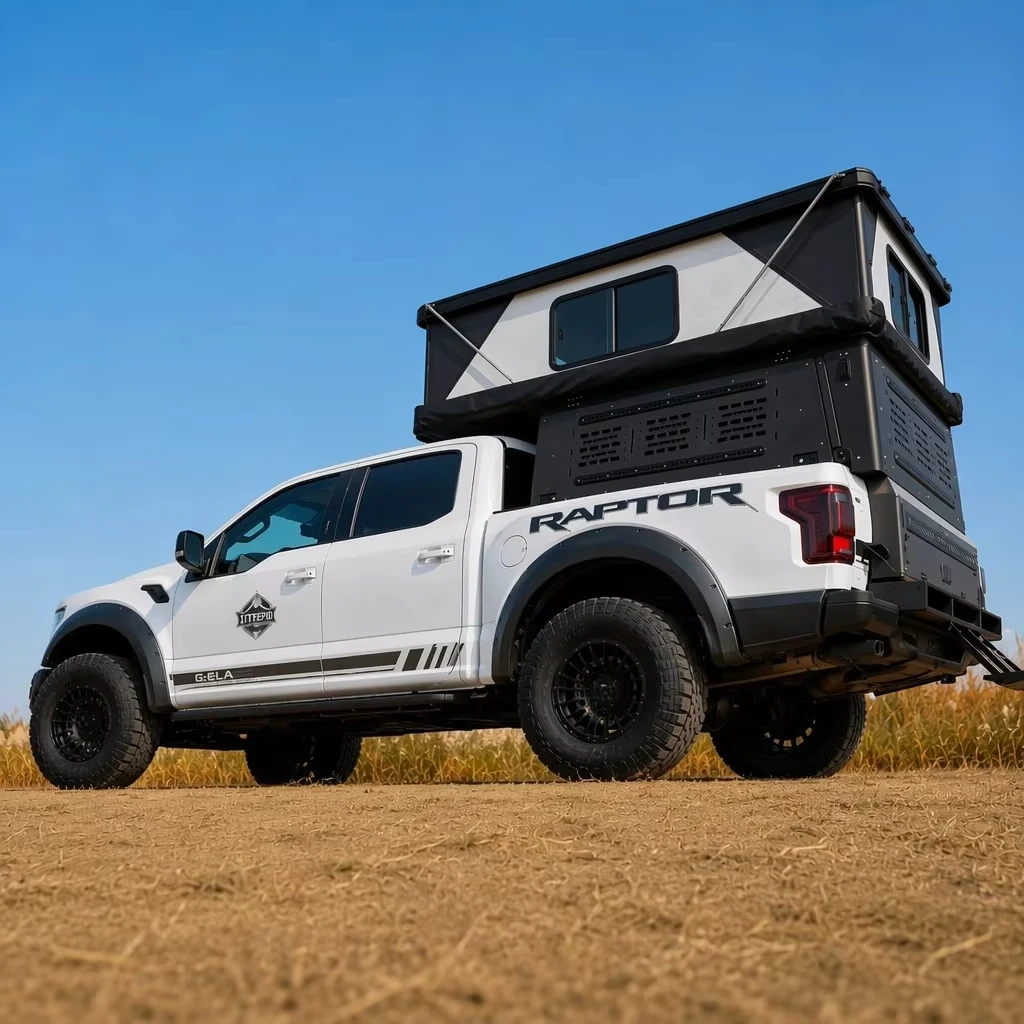 Hard Shell Rooftop Tent Pickup Truck Camper Canopy Tenda Camping Carpa De Techo Roof Tent Hard Topper for 4x4 Off Road Camping